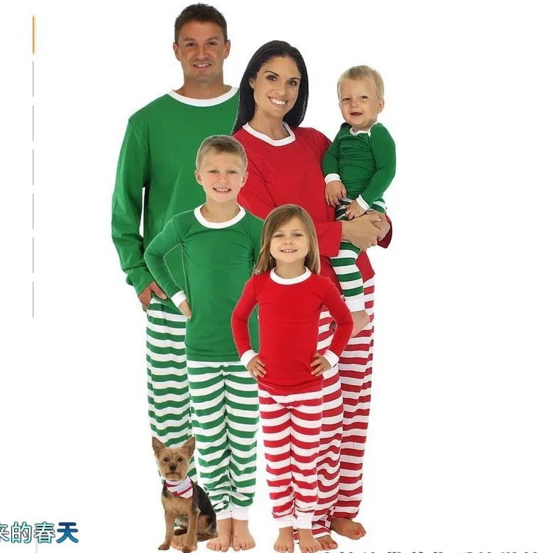 Экипировка осень 2019 amazon Горячие Стиль жить в рождественские пижамные комплекты