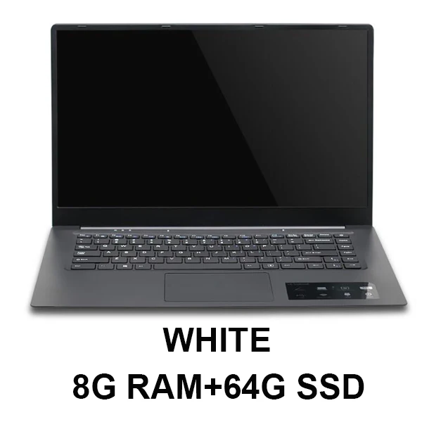 15,6 дюймовый ноутбук 8G ram 1 ТБ 512G 256G 128G SSD rom Ноутбук компьютер J3455 процессор ультрабук четырехъядерный с Win10 OS ms Office - Цвет: Black-8G-64G-SSD