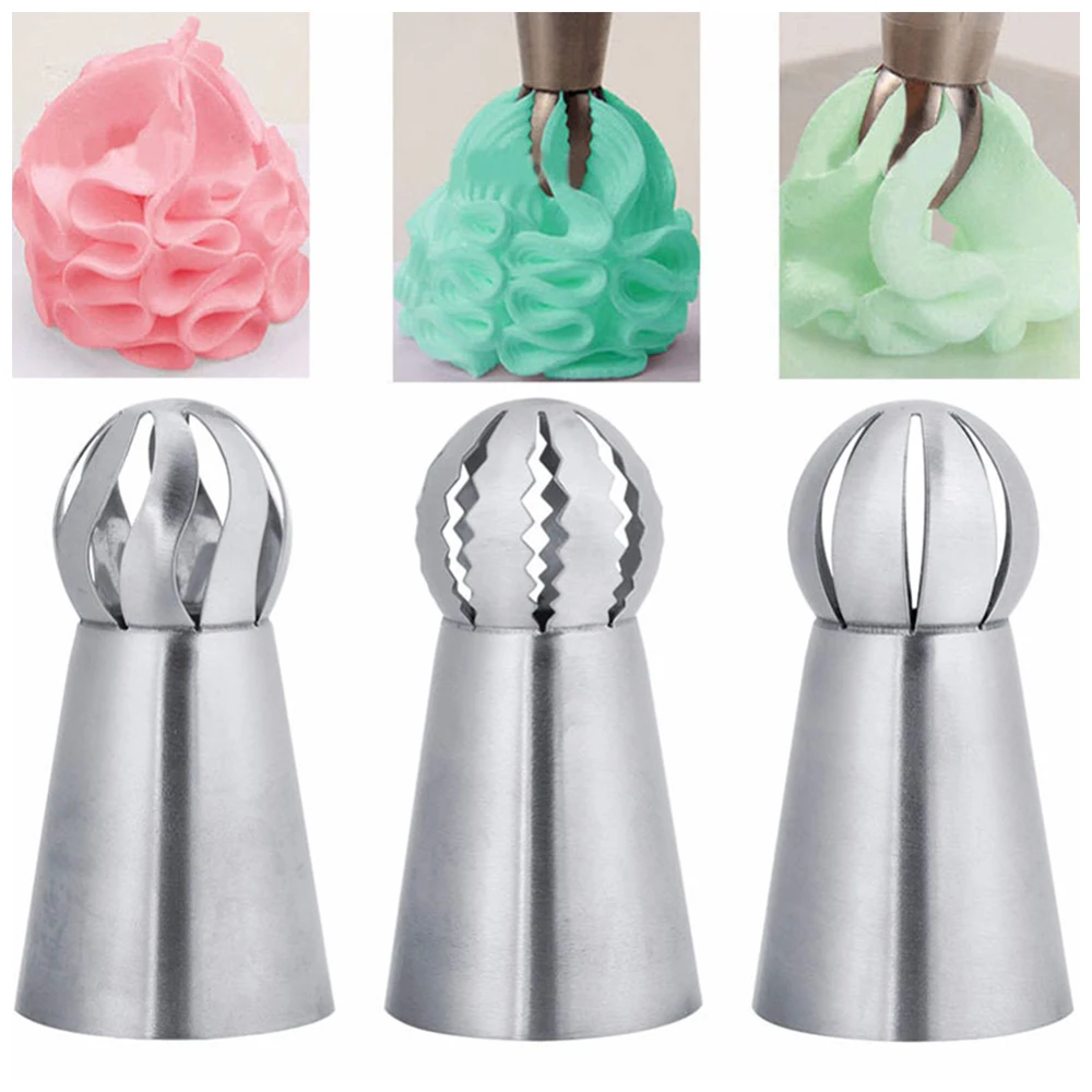 3 шт./компл. кекс Сделай Сам русский цветок глазурь Трубопроводы Насадки