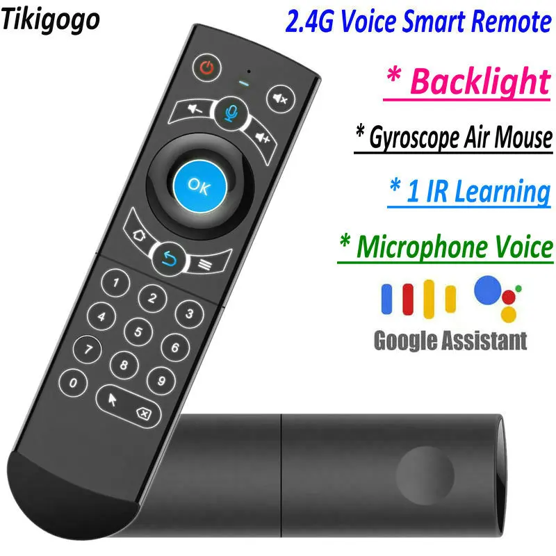 Голосовая мышь G21 Pro 2 4G ИК обучение Google Assistant голосовой поиск для Android Smart TV Box PK G10s