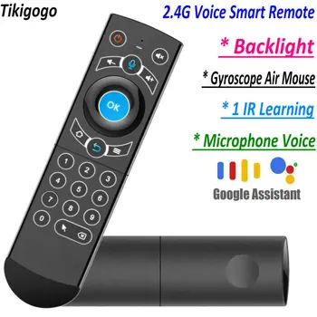 

G21 Pro 2.4G Voice Air Mouse IR Learning Google Assistant Voice Search for Android Smart TV Box PK G10s G20s G30s Remote Control