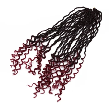 

21cm Length Bohemian Curly Crochet Braid Hair Synthetic Hair Extensions 1PCS/lot Kanekalon Fiber 5 Colors