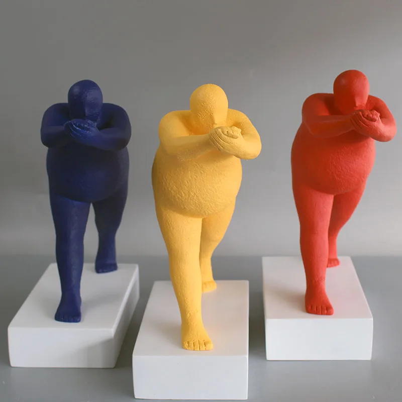 Современные люди абстракция гимнастика сбалансированная осанка смолы Art&Craft статуя творческая гостиная ТВ Кабинет украшения X3538