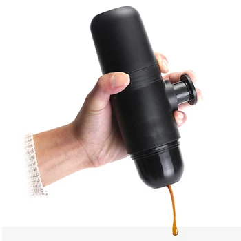 

Mini Manual Coffee Maker Handheld Espresso Pressure Coffee Machine Pressing Convinent Kittchenware For Home Car Travel Office