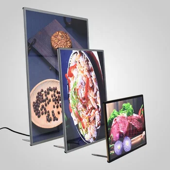 

A4 poster frames led light box aluminum frame led menu board slim light box frame