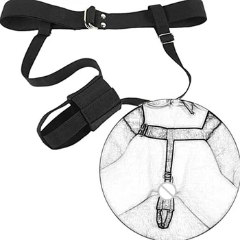 SM Belt Vibrator Harness Holder Adjustable Waist Wearable Design Constrained Forced Strap For Dildo Wand Massager Adult Sex Toys 3