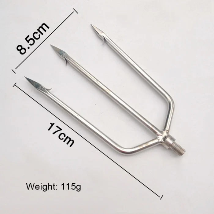 Stainless Steel Fishing Tools Prong Serrated Harpoon Fish Fork Fishing Ice Crusher Drill Fishing Tackle Fishing Tool Accessories