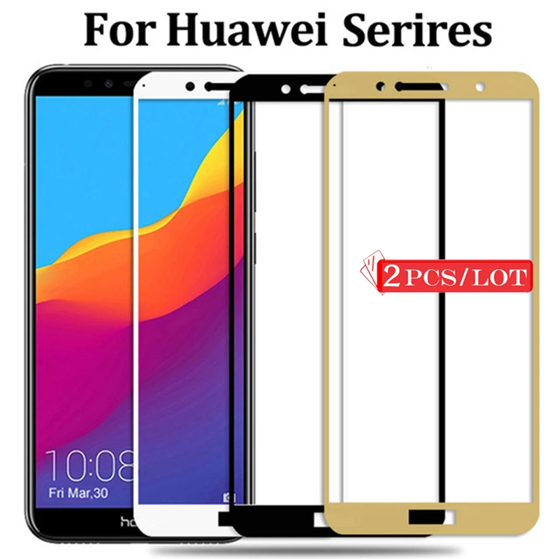 Защитное стекло закаленное для Huawei Honor 7A 7C 2 шт./лот | Мобильные телефоны и