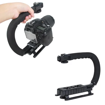 

C Shaped Holder Grip Video Handheld Gimbal Stabilizer For DSLR Nikon Canon Sony Camera and Light Portable Steadicam Accessories