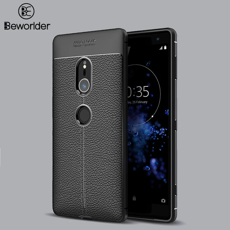 For Sony Xperia XZ1 XZ2 XZ3 XZ4 Case Full Protective Soft Silicone TPU Lichee Pattern Phone Cover |