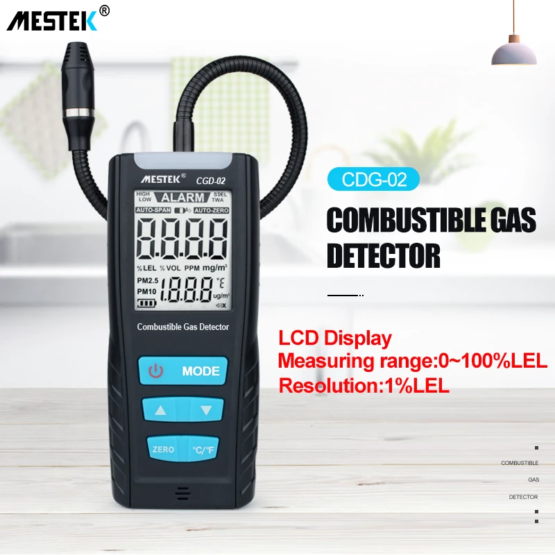 ЖК дисплей газовый анализатор Измеритель автомобильной горючий датчик детектор