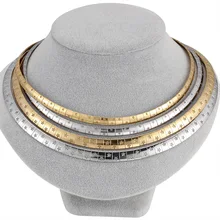 Очаровательное женское ожерелье бижутерия из нержавеющей стали золото/серебро звезда металлический воротник Чокеры ожерелье s ювелирные изделия Модный свадебный подарок