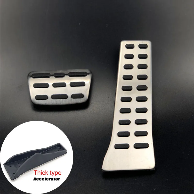Подходит для Kia Sorento KX5 K5 Optima Sportage QL Telluride для hyundai Sonata i40 Tucson Santa Fe IX35 Ceed MT AT Pedal Pad Cover - Название цвета: For  AT 2pcs