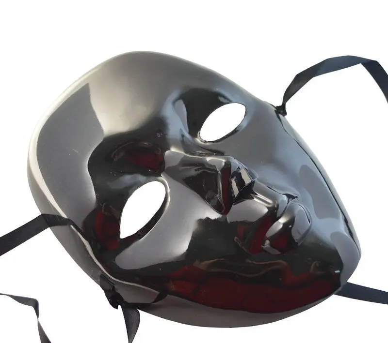 Halloween Ball Supplies Party Mask Export Mask Full Face Small Beauty Mask Black And White with Pattern Mask