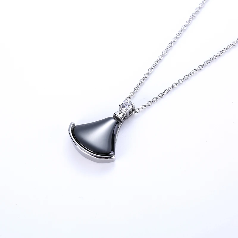 LOSTSOUL New Ins Simple Stylish ceramic Pendant Stainless steel necklace High Quality Small fresh Female Jewelry Gifts | Украшения и