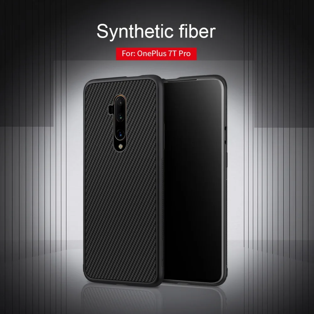 Чехол для oneplus 7T Pro Nillkin из синтетического карбонового волокна, чехол для телефона, жесткая ПП задняя крышка для oneplus 7t pro, чехол