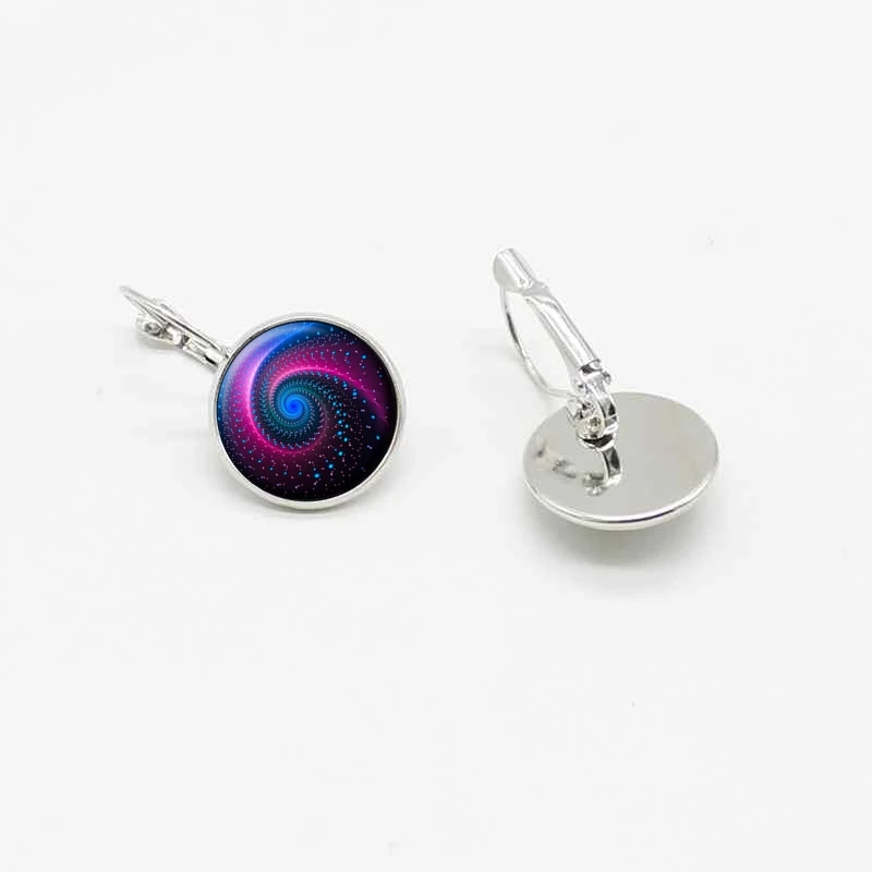 New creative Galaxy Star Crystal Glass Earrings Ear Hook Jewelry Accessories | Украшения и аксессуары