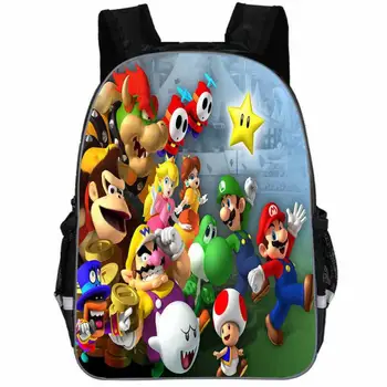 

Kids Mochila Cool Justice League School Bags Super Mario Backpack For Boys Travel Bag Girls Gift Teengers Bookbag