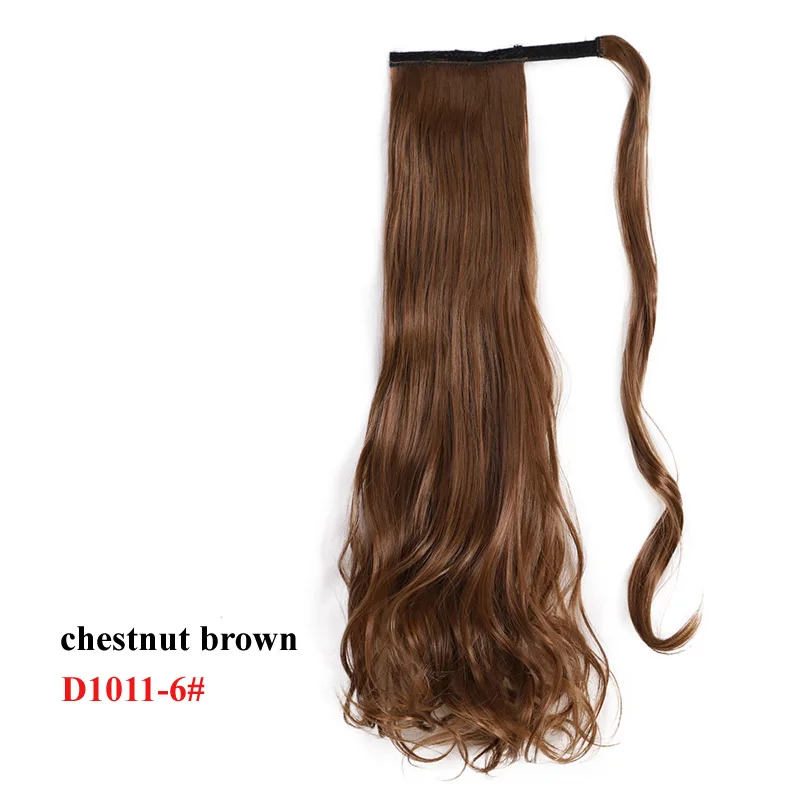 D1011-6 AISI BEAUTY, кудрявый прямой конский хвост, шиньон, синтетический, длинный, афро, кудрявый, обертывание вокруг волшебной пасты, кудрявый конский хвост, наращивание волос - Цвет: D1011-6