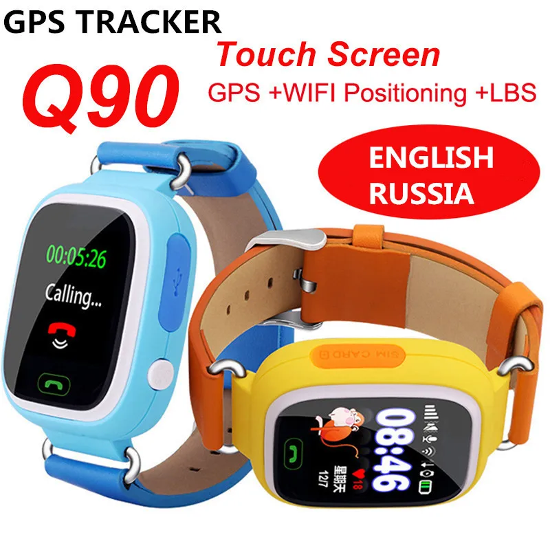 

GPS Q90/Q50 Smart baby Watch phone with sim card WIFI Location SOS Call Tracker children Anti-Lost Monitor Device watch PK Q100