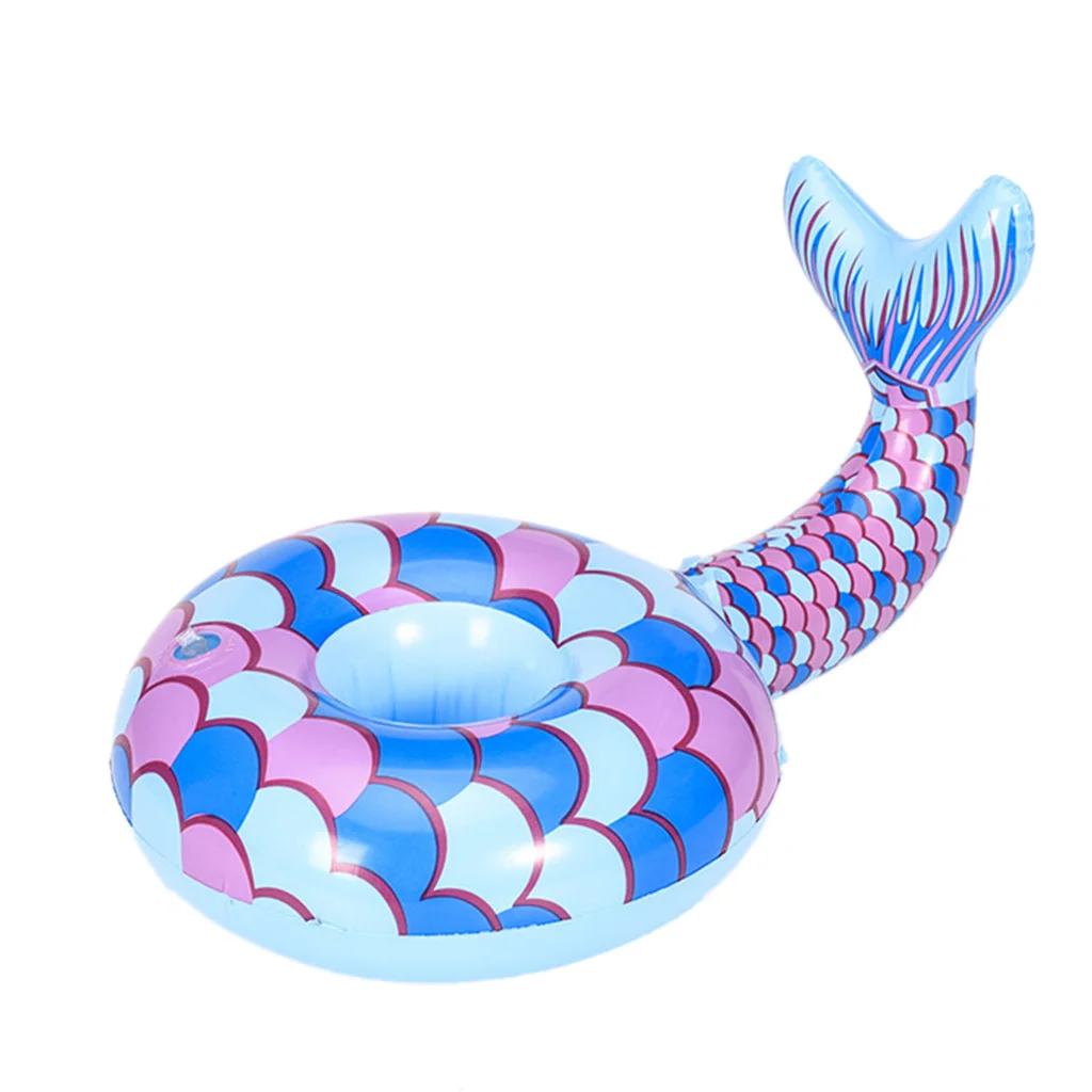 Сладкий красота рыбы форма подстаканник надувные плавающие Coaster летние детские пляжная игрушка
