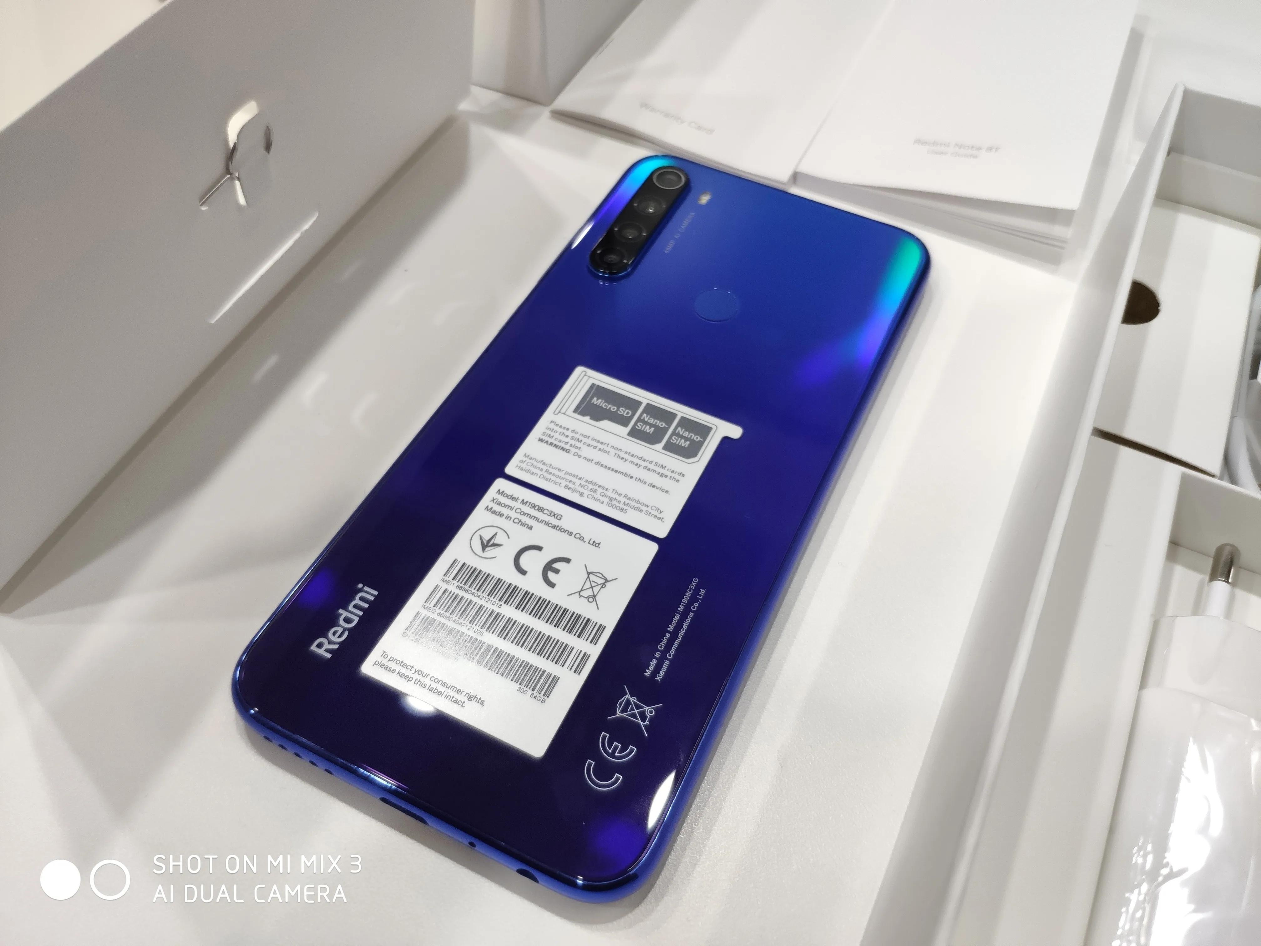 Xiaomi Redmi Note 8T NFC / Redmi Note Глобальная версия 4G 64G Смартфон 18W FastCharge 48MP QuadCamera Snapdragon665 4000mAh