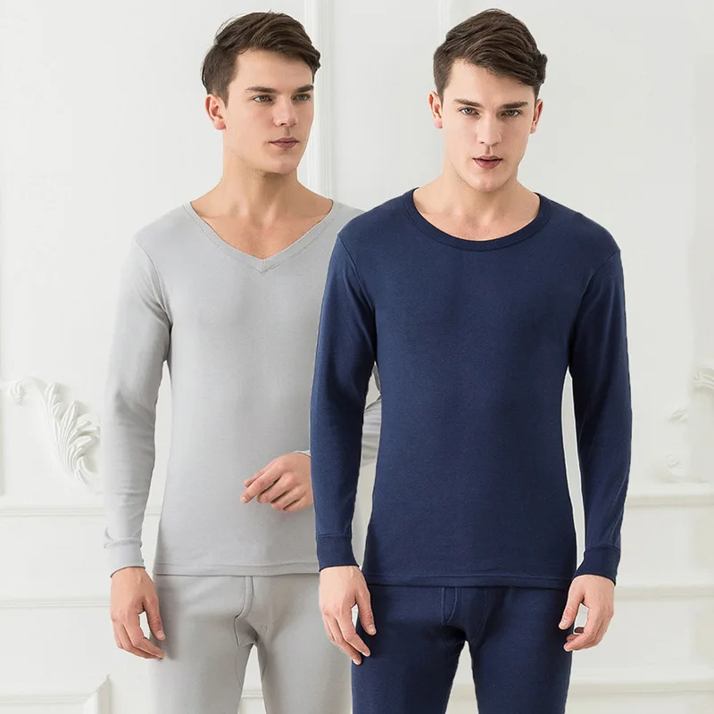 Men Winter Thermal Underwear 100% Cotton Spring Long Hot Underwear Sets Sweat Quick Drying Thermo Underwear Mens Clothing