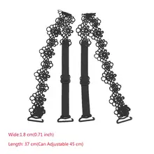 Цветочный Эластичный регулируемый сексуальный 1 пара хлопковый кружевной бюстгальтер с бретельками женские летние бретельки нижнее белье аксессуары