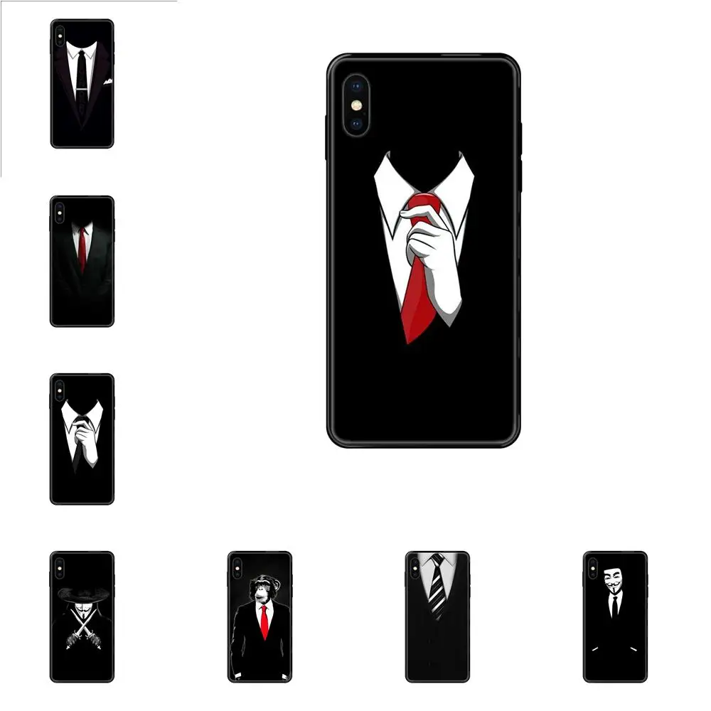 Мягкая коробка для вызовов Dark Suit Mystery Man черная Huawei Honor 6A 7A 7X 8C 8X 9 9A 9I 9X 10 10I 20 20I 20S Lite