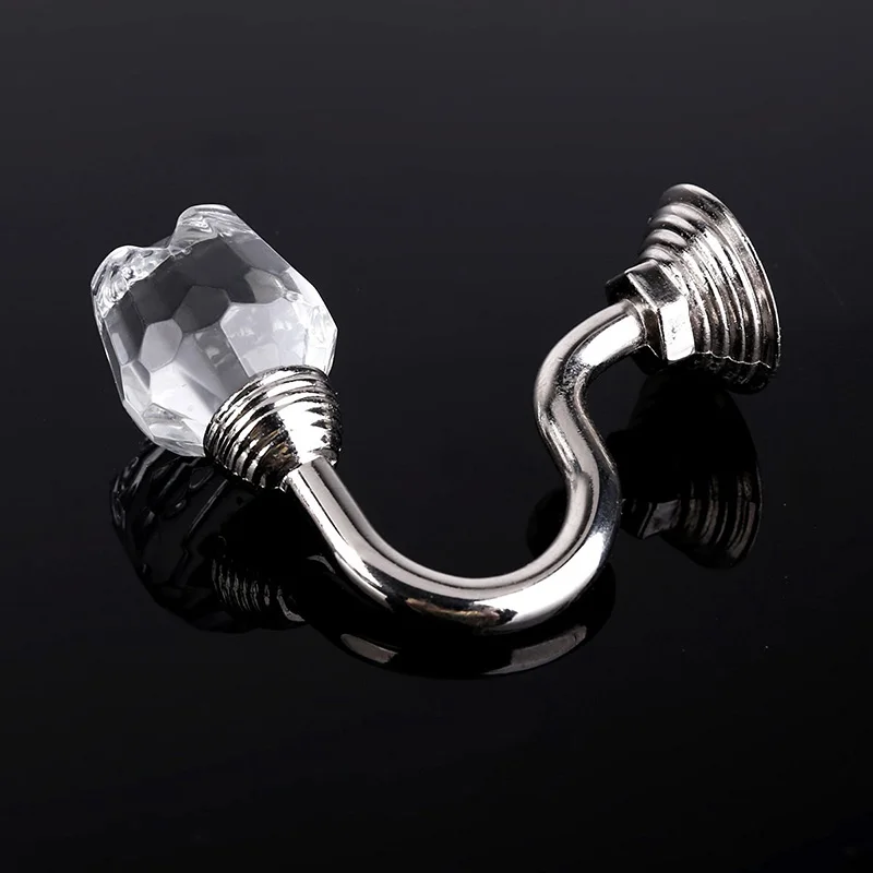 BMBY-4PCS розовый сплав кристалл стены пальто крюк Tieback шторы крючки кисточкой вешалка