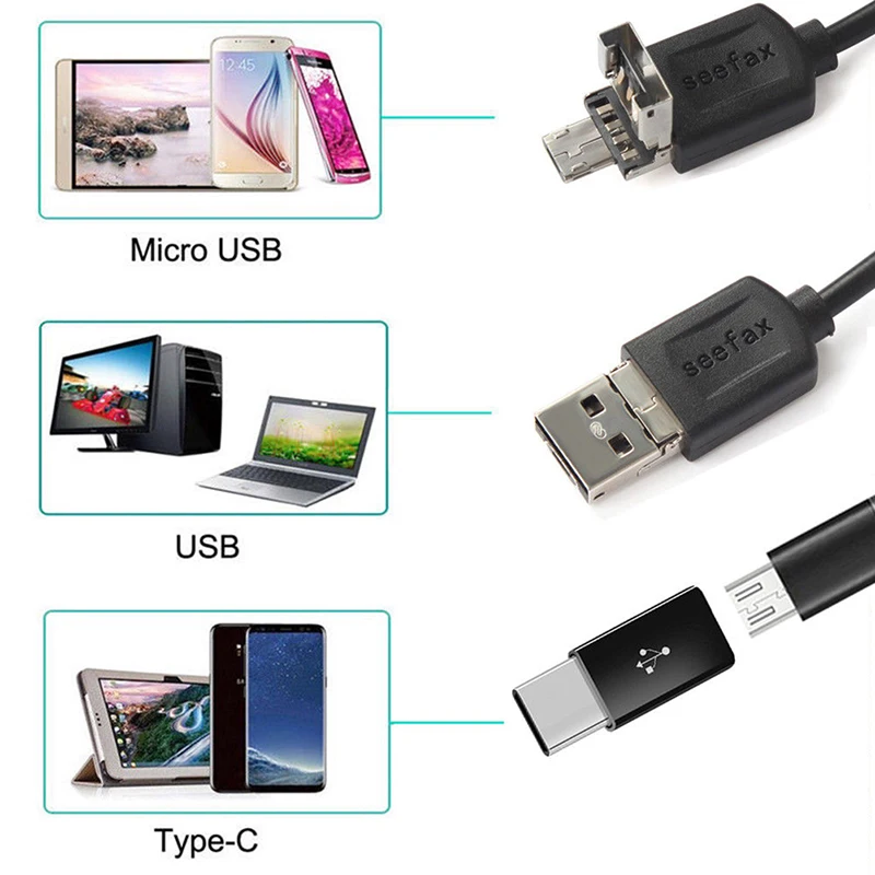 귀 검이경 메가 픽셀 귀 범위 검사 카메라 3 in 1 USB 귀 디지털 내시경 귀지 청소 도구 6led