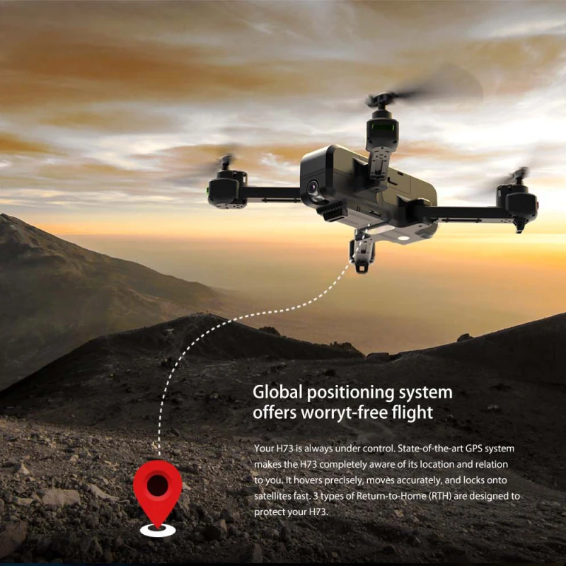 Gps слежение за мной селфи Wi-Fi FPV складной RC Квадрокоптер Дрон 800 м регулируемый 1080P 2K HD камера точка объемный Смарт антенна камера