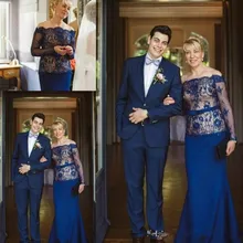 

Royal Blue Plus Lace Mother Weddings Guest Mother Of The Bride Dresses robe de soiree vestido de madrinha Formal evening gown