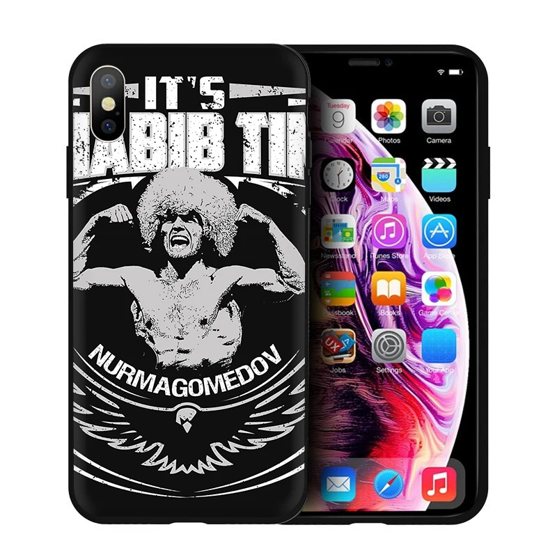 EWAU Хабиб нурмагомедов UFC силиконовый телефон чехол для iPhone 5 5S SE 6 6s 7 8 plus X XR XS 11 Pro Max - Цвет: B9