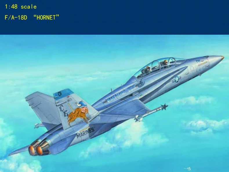F/A-18D "Hornet" светильник Штурмовик Военная Модель Коллекция сборки модель 1:48 масштаб