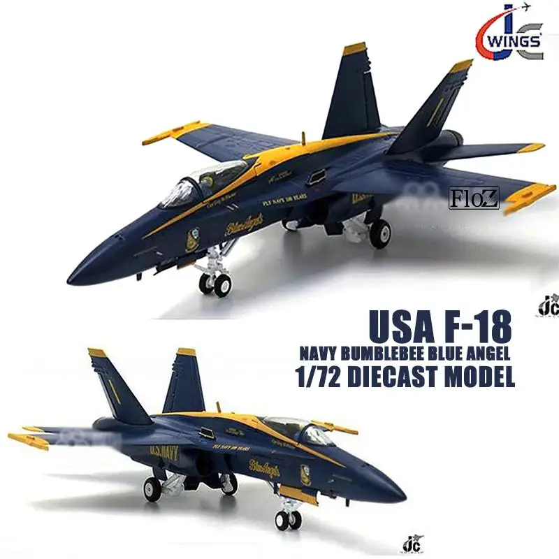 JC Крылья США F 18 темно синий Шмель Ангел 1/72 литая модель самолета| |