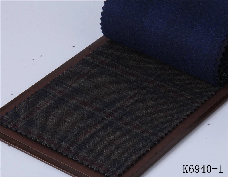 K6940-1 Шерстяной зимний весенний новейший мужской костюм на заказ Королевский Темно-синий мужской костюм в полоску, классический двубортный полосатый мужской костюм с отворотом - Цвет: K6940-1