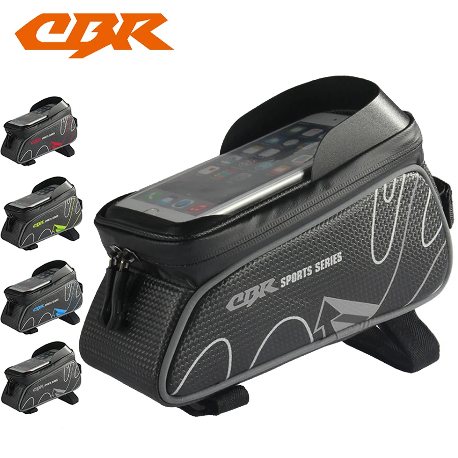 CBR велосипедные передние трубки сумки 6 дюймов телефон сенсорный экран MTB PU водонепроницаемый велосипед велосипедный луч седельная сумка горный велосипед аксессуары