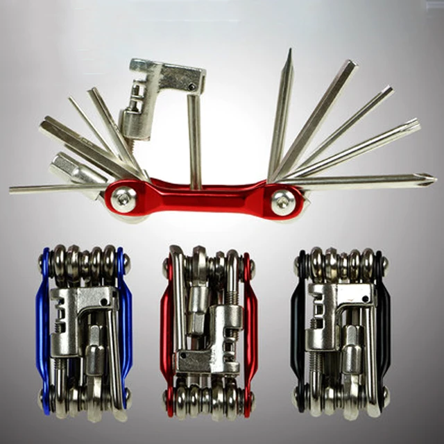 US $3.58 15 in 1 Multifunction Bicycle Repair Tools Kit Hex Spoke Cycling Screwdriver Tool MTB Mountain Cycl