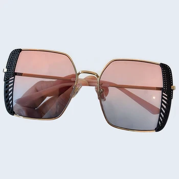 

2019 Fashion Retro Rectangle Sunglasses Women Brand Designer Vintage Classic Hollow Out Female Male Eyewear UV400