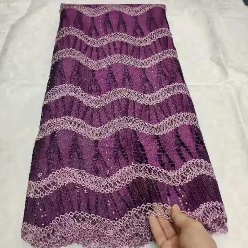 as picture Все еще летают последние нигерийские водорастворимые кружевные ткани Tissu Африканский гипюр шнур кружевная ткань с камнями хлопок сухое кружево 5 ярдов - Цвет: as picture