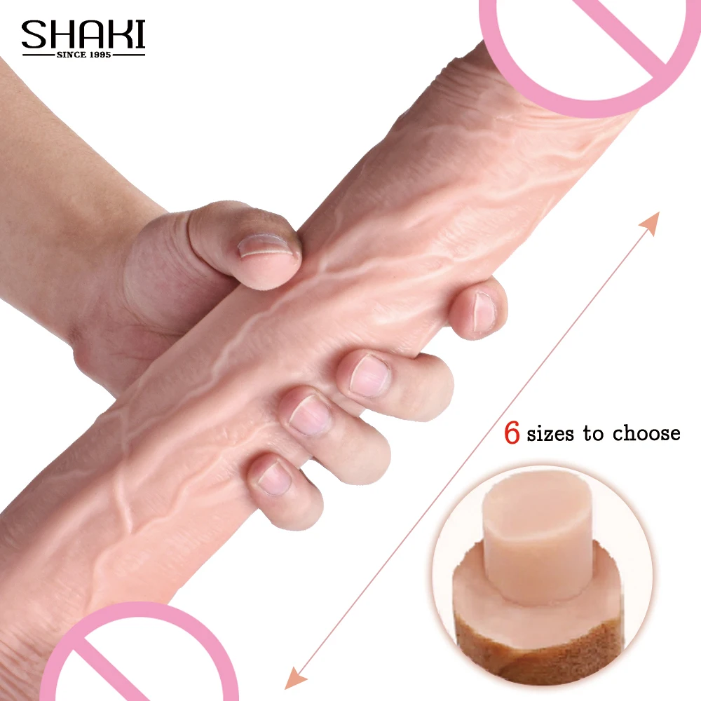 Искусственный пенис из ПВХ 6 размеров без запаха секс-игрушки анальники ремешок