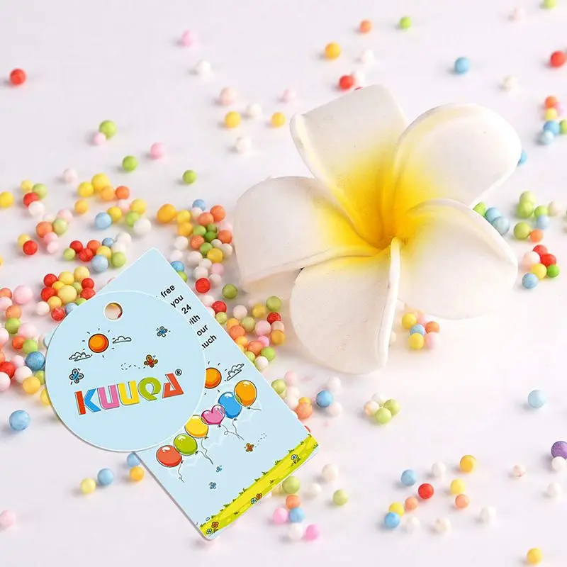 Микро-пенополистирол пенопласт бусины маленькие шарики из пенопласта Slime Beads набор с 3 резиновые приборы подходят для Slime делая Искусство DIY ремесло,(Conta