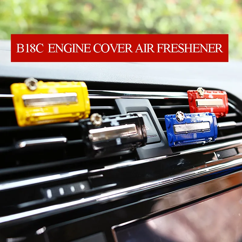 

JDM Style Racing B18C Engine Cover Car Auto Air Freshener Perfume Metal Clip Scent