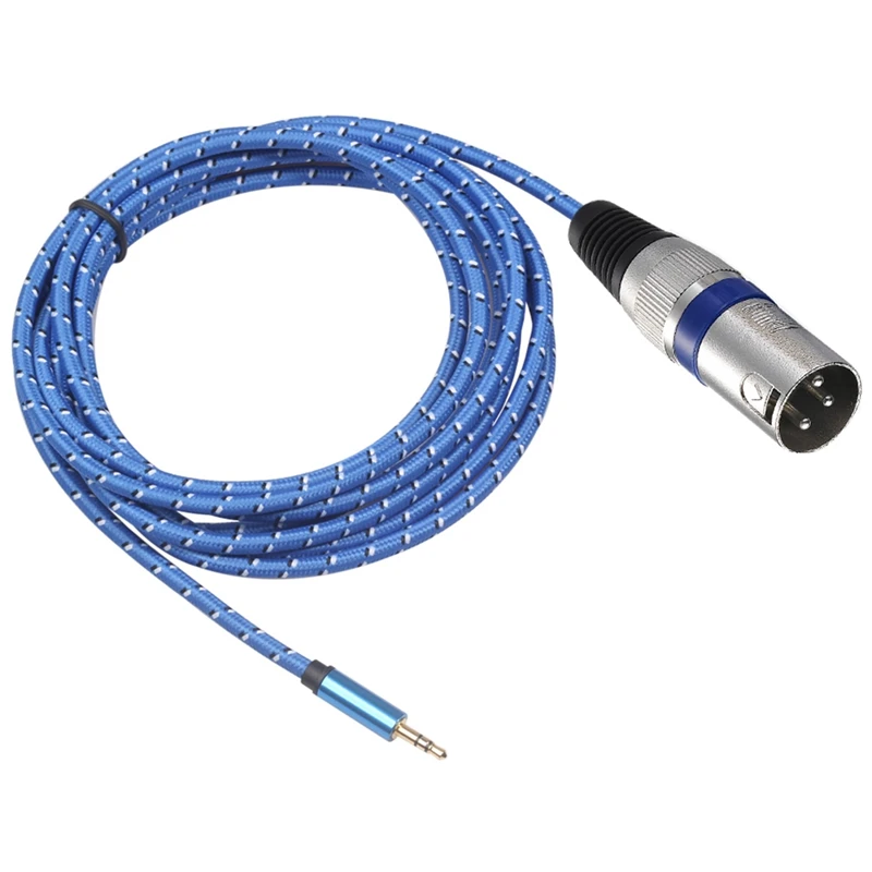 ABKT-2Pcs аудио микрофонный кабель Соединительный баланс шнуры XLR до 3,5 мм Соединительный Кабель микрофонный Змеиный шнур для конденсаторного микрофона