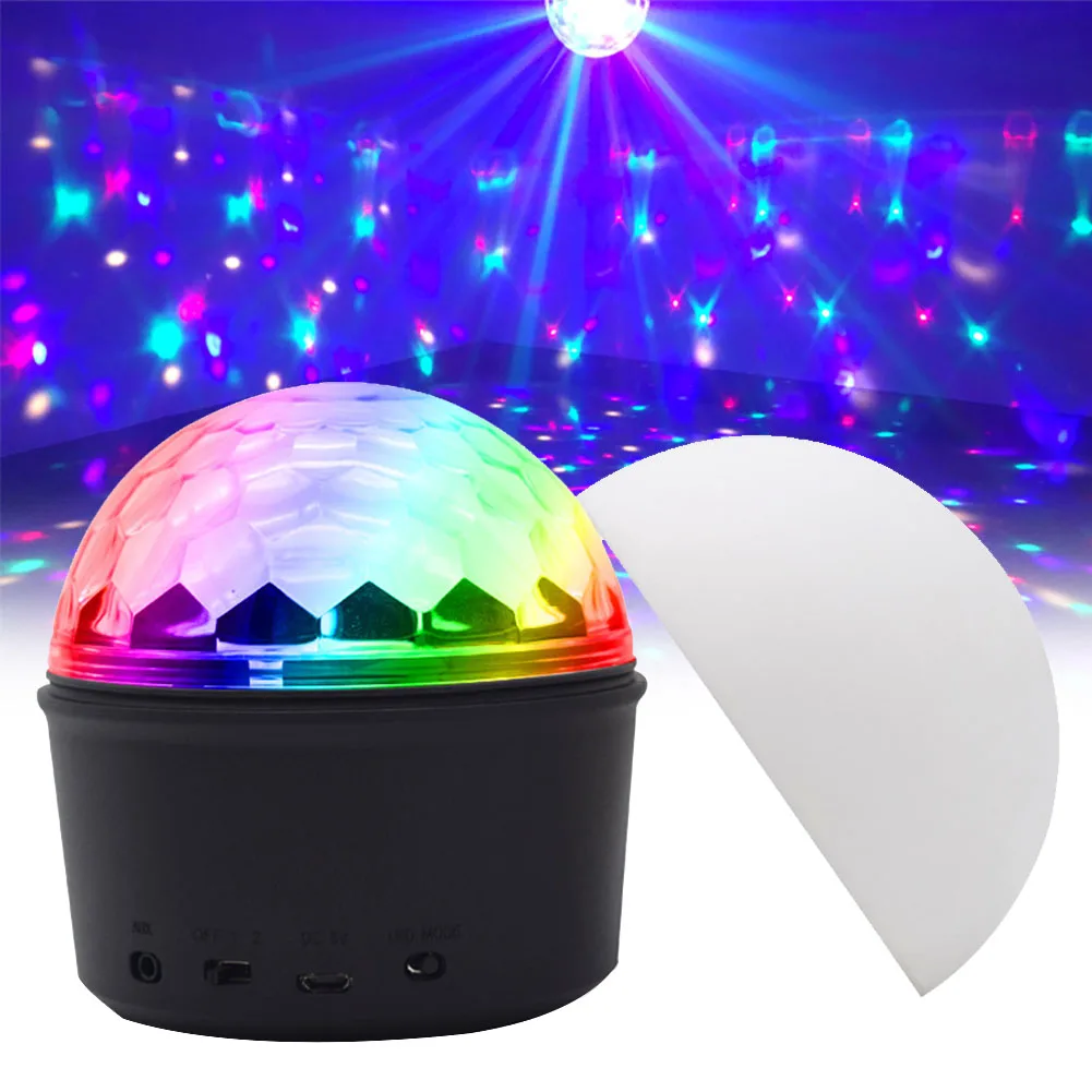 

Home USB Charging Party Effect Bluetooth Speaker Christmas Mini Stage Sound Activated Wedding Strobe LED Disco Ball Light DJ KTV