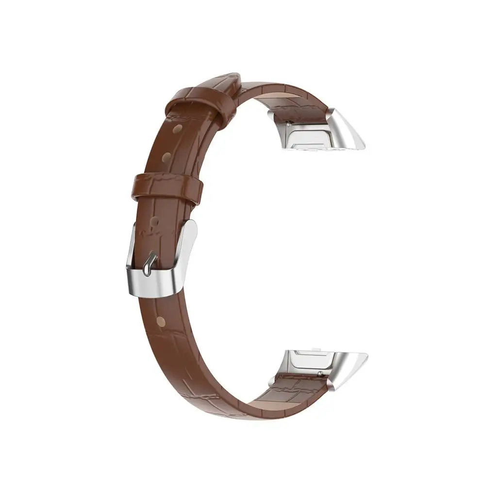 Кожаный ремешок, сменный Браслет для samsung Galaxy Fit, SM-R370, браслет, аксессуары для умных часов - Цвет: Brown