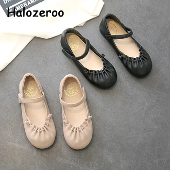 

Spring Baby Girls Princess Shoes Kids Weave Brand Flats Children Black Pu Leather Shoes Fashion Sweet Shoes Soft Mary Jane 2020