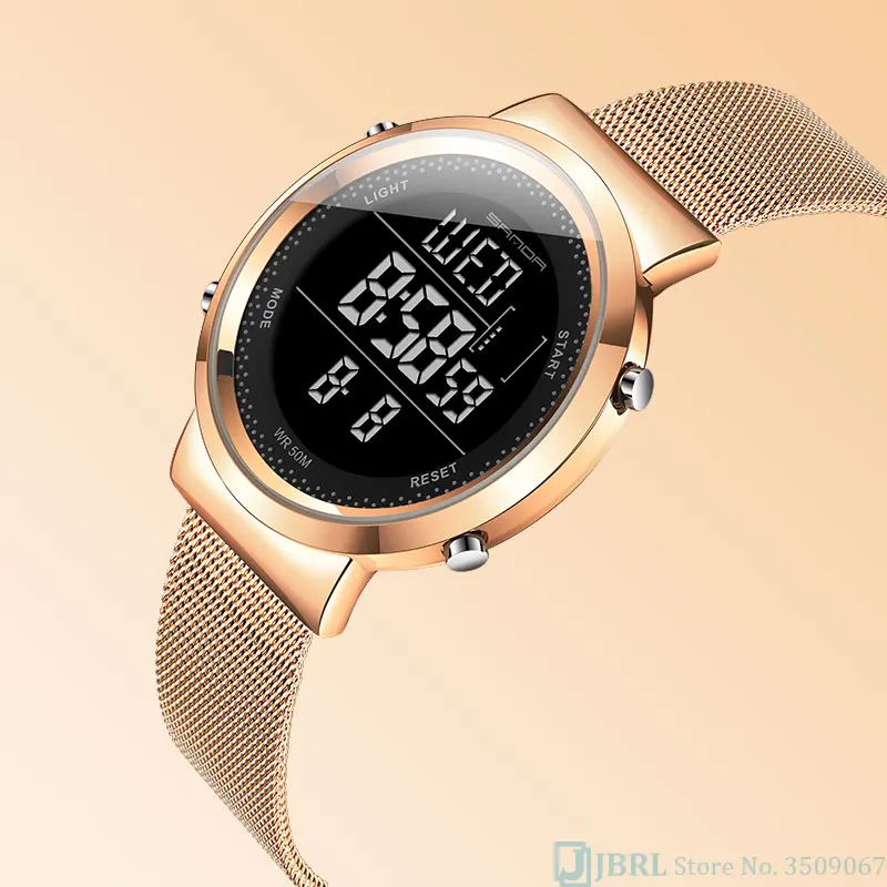 

Stainless Steel Digital Watch Women Sport Watches Electronic Led Ladies Wrist Watch For Women Clock Female Wristwatch Waterproof
