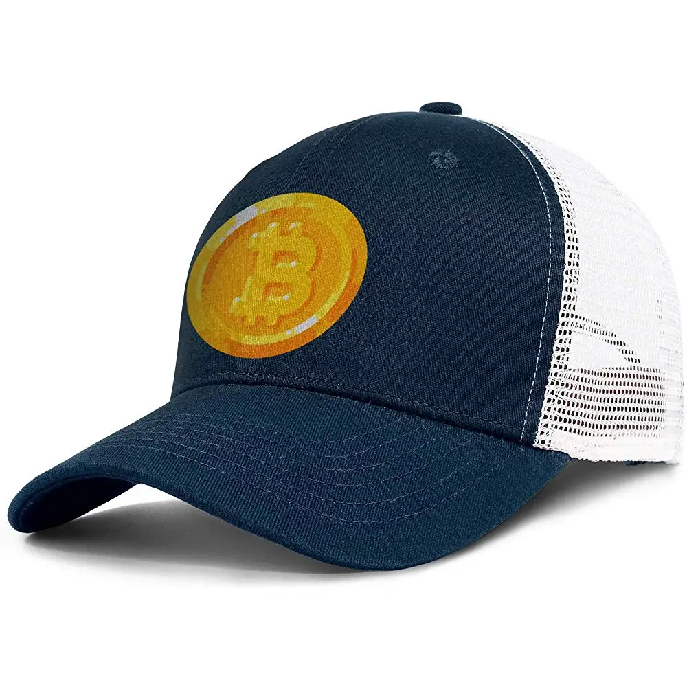 Мужская бейсбольная Кепка из хлопка Биткойн с регулируемой сеткой